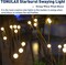 2 Pack Solar Garden Lights - New Upgraded Solar Swaying Light, Sway by Wind, Solar Outdoor Lights, Yard Patio Pathway Decoration, High Flexibility Iron Wire & Heavy Bulb Base, Warm White